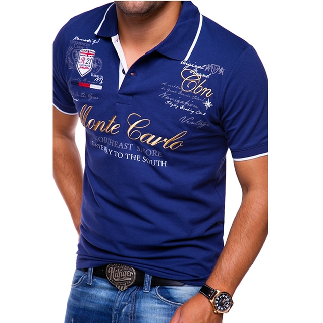Matthew | Casual Embroidered Cotton Polo Shirt - Valereo