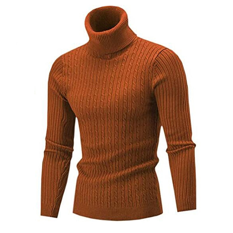 Matthew | Classic Cable Knit Turtleneck Sweater - Valereo