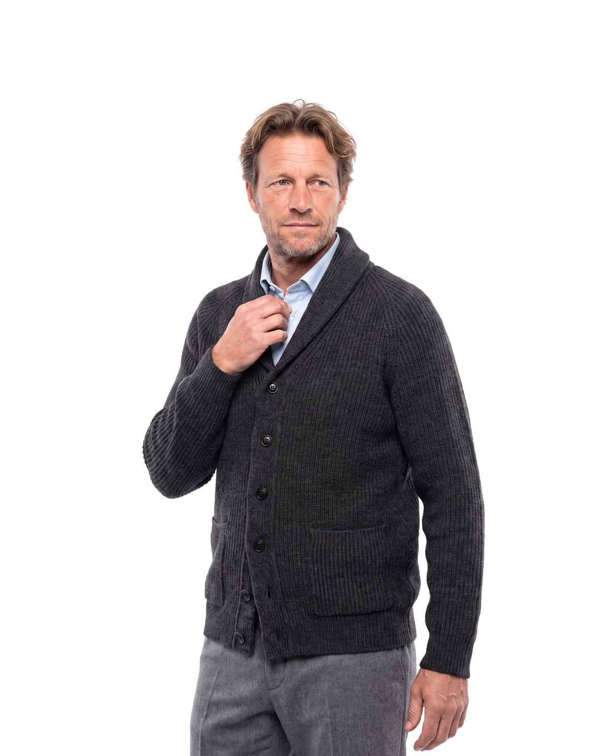 Matthew | Refined Shawl Collar Cardigan - Valereo