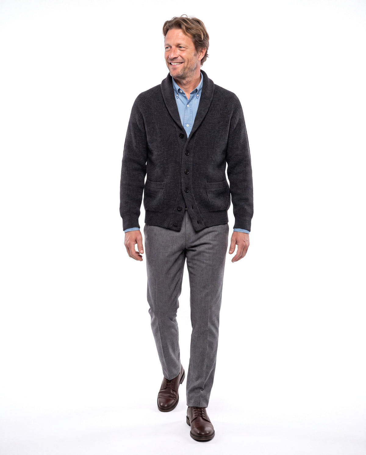Matthew | Refined Shawl Collar Cardigan - Valereo