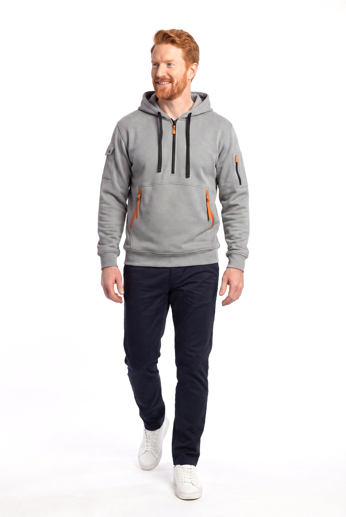 Michael | Modern Quarter-Zip Hoodie - Valereo