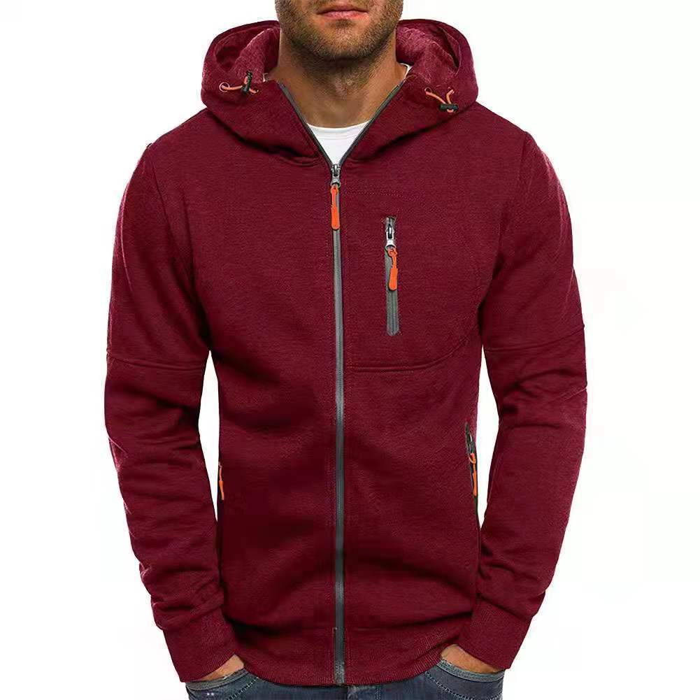 Nathan | Modern Zip-Up Contrast Hoodie - Valereo