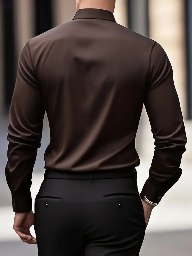 Nathan | Refined Slim-Fit Dress Shirt - Valereo