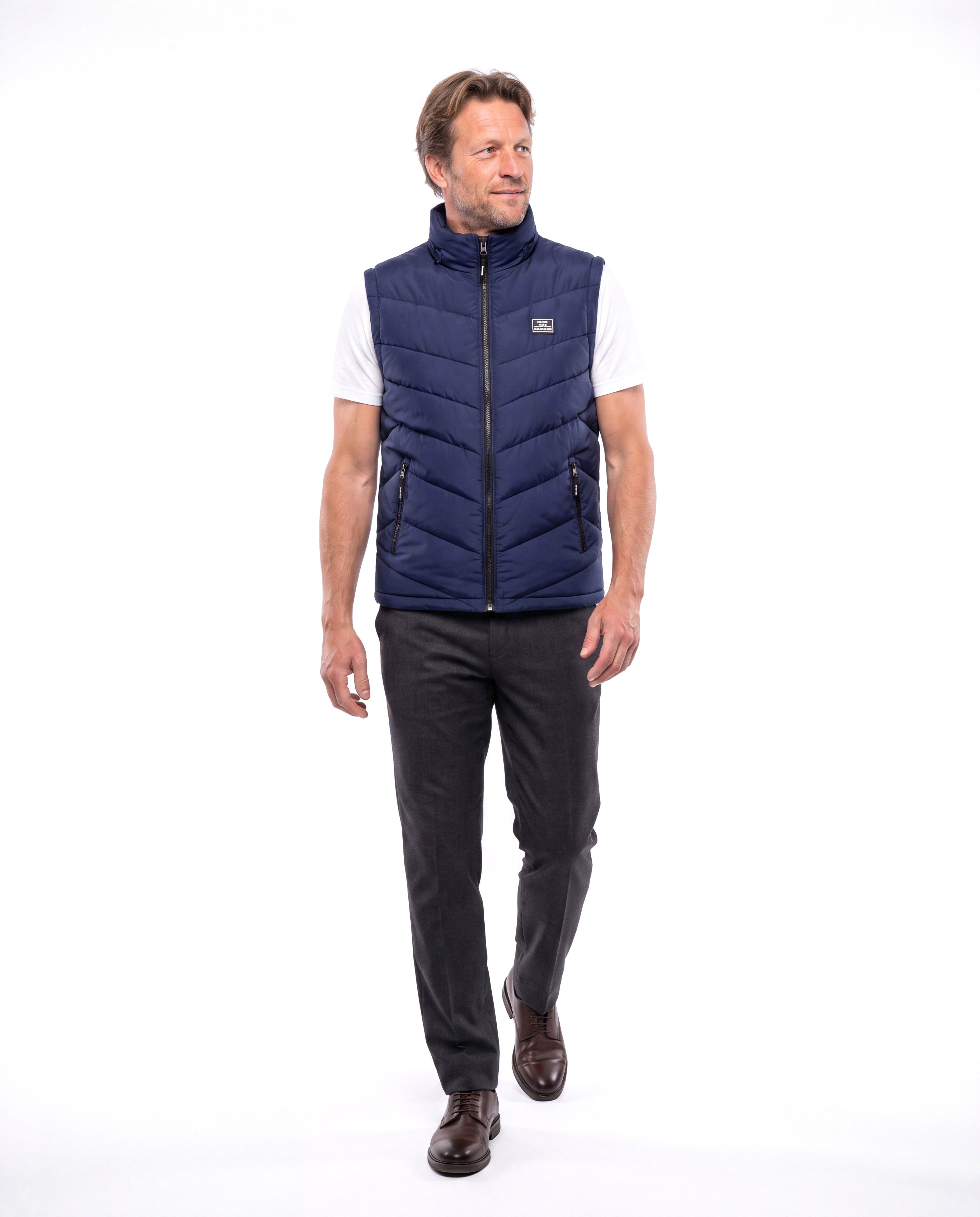 Men's Lightweight Vest with Sturdy Zipper
