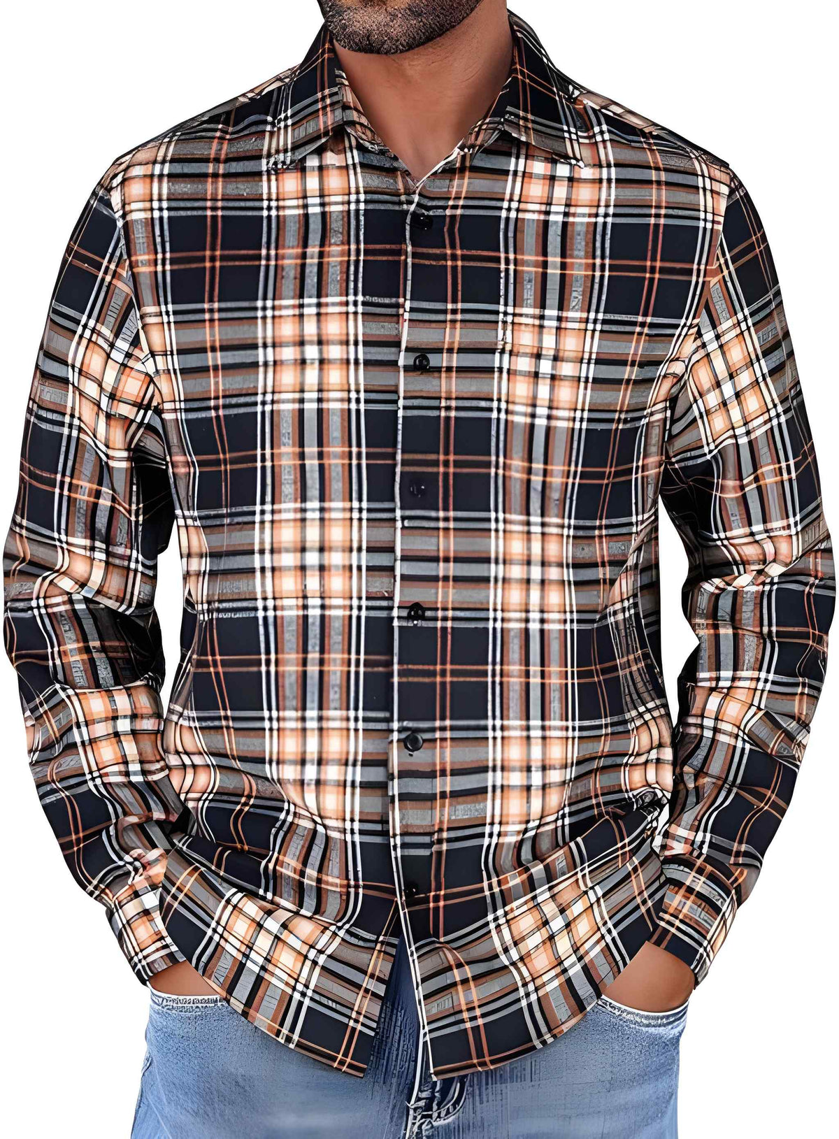Oliver | Stylish Plaid Flannel Shirt - Valereo