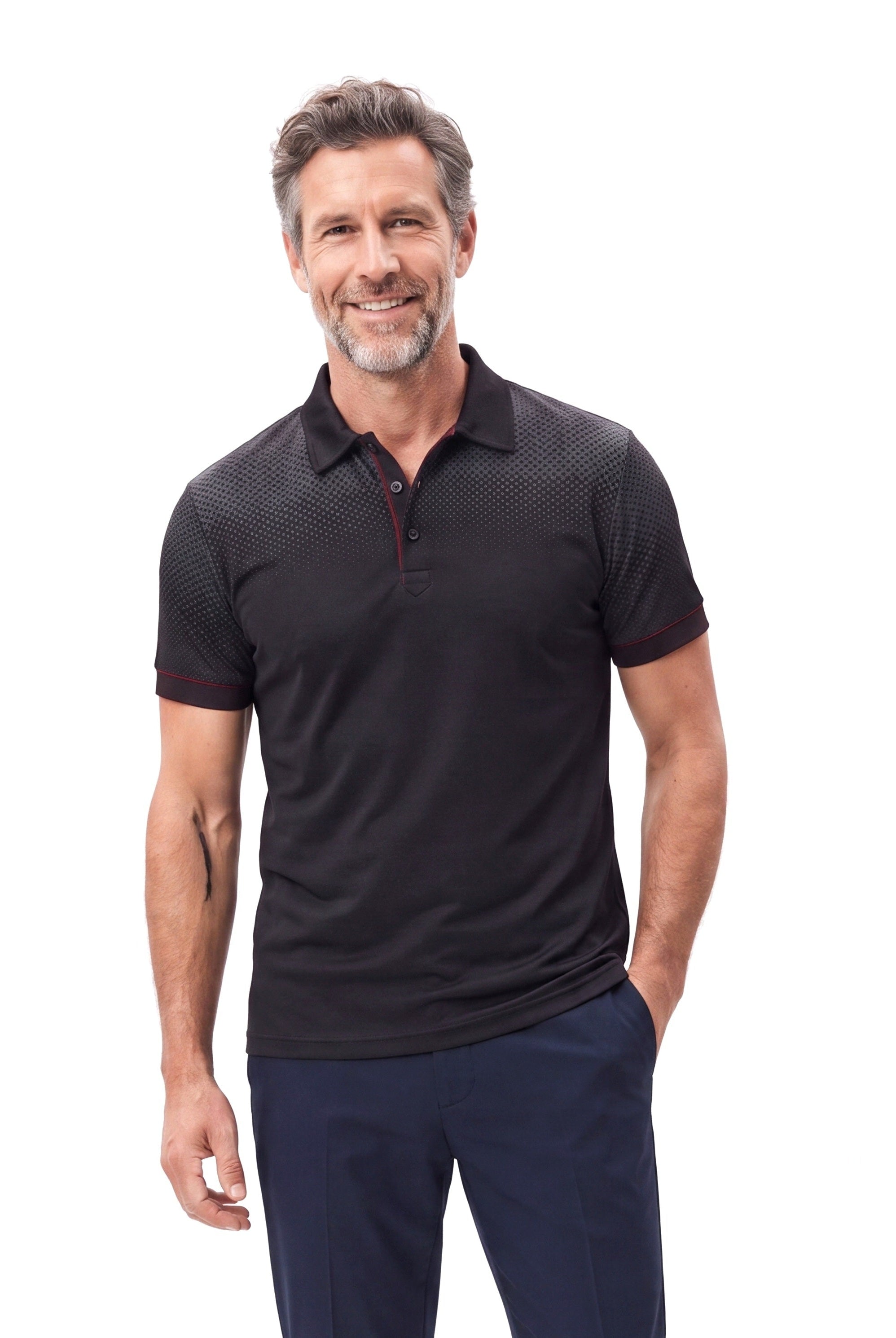 Men's Cotton Polo Shirt with Short Sleeves