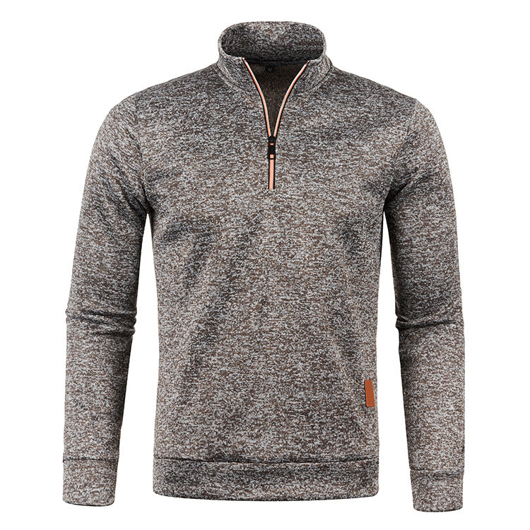 Thomas | Casual Quarter-Zip Heathered Sweater - Valereo