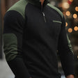 Gerald | Rugged Waffle Quarter-Zip Sweater