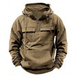 Marcus | Rugged Half-Zip Pocket Hoodie