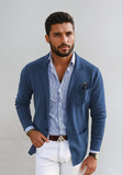 Men's Knit Blazer Cardigan Notch Lapel