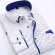 Men's Button-Down Shirt Contrast Trim