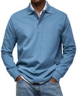 Men's Long Sleeve Polo Shirt Classic Fit