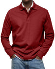 Men's Long Sleeve Polo Shirt Classic Fit