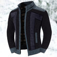 Men's Knit Zip Cardigan Fleece Lined