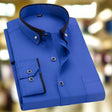 Men's Long Sleeve Button Down Shirt Contrast Collar