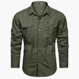 Men's Cargo Shirt Chest Pockets