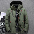 Men's Puffer Jacket Hooded Multi-Pocket
