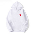 Men's Heart Graphic Hoodie Fleece Pullover