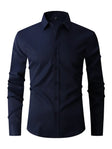 Classic Slim Fit Button-Up Shirt Men