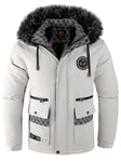 Men's Parka Jacket Faux Fur Hood