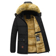 Men's Fur Hood Parka Fleece Lined