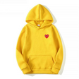 Men's Heart Graphic Hoodie Fleece Pullover