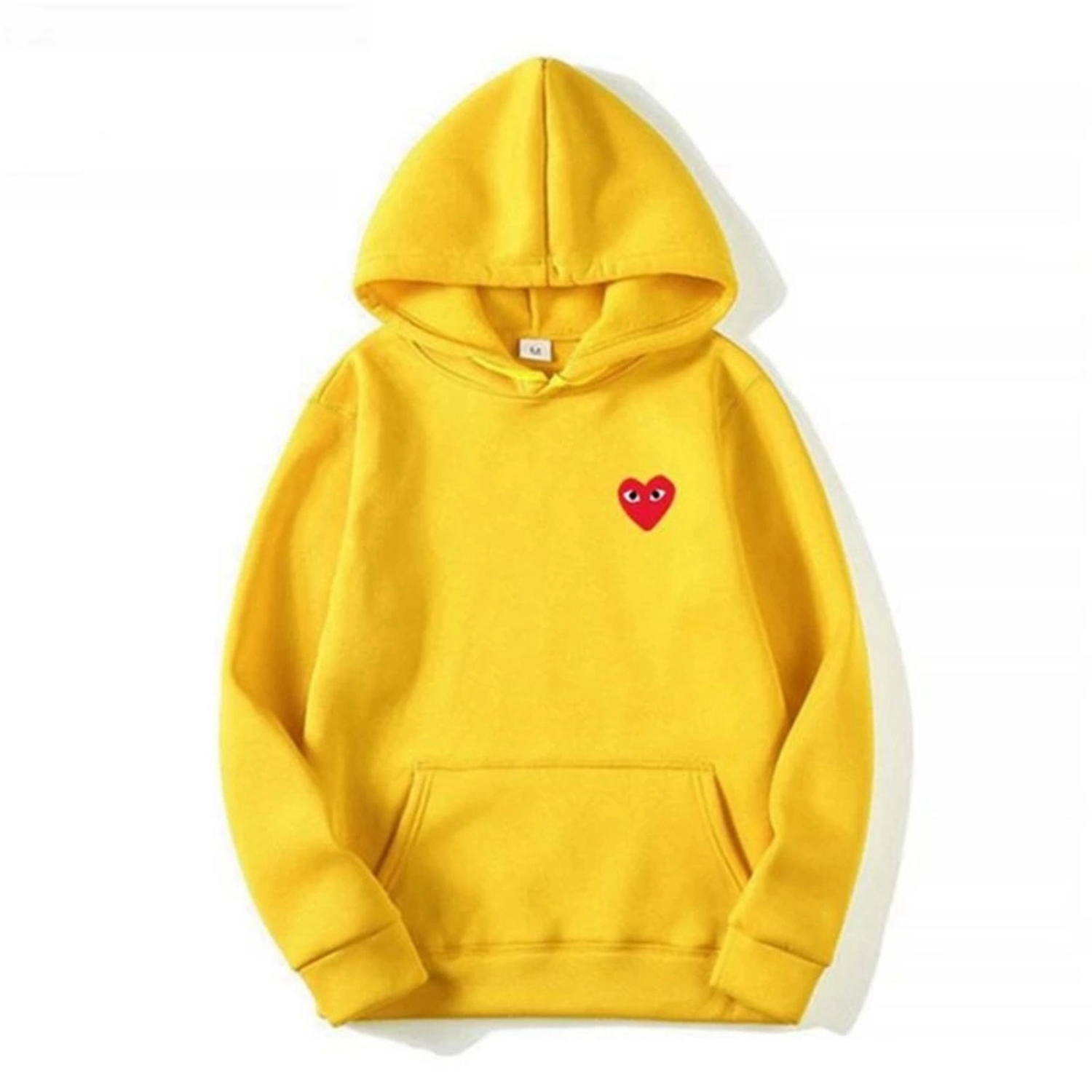 Men's Cotton Hoodie with Ribbed Cuffs