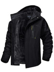 Men's Waterproof Parka Fleece Lined Hood