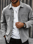Nathan | Relaxed Corduroy Button-Up Shacket