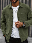 Nathan | Relaxed Corduroy Button-Up Shacket