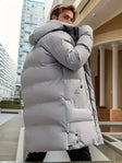 Men's Long Puffer Jacket Hooded