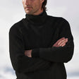 Men's Cashmere Turtleneck Sweater Ribbed Knit