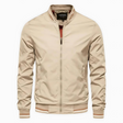 Jason | Refined Striped-Collar Bomber Jacket