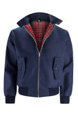 Men's Harrington Bomber Jacket Plaid Lining