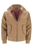 Men's Harrington Bomber Jacket Plaid Lining