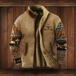 Men's Western Fleece Jacket Sherpa Lined