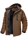 Men's Waterproof Parka Fleece Lined Hood