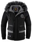 Men's Parka Jacket Faux Fur Hood