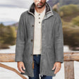 Men's Suede Jacket Water-Resistant Sherpa Collar