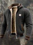 William | Casual Waffle Sherpa Jacket