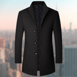 Men's Wool Trench Coat Stand Collar