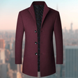 Men's Wool Trench Coat Stand Collar