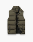 Men's Quilted Puffer Vest Zip Pockets