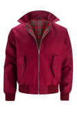 Ethan | Classic Plaid-Lined Harrington Jacket