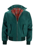 Ethan | Classic Plaid-Lined Harrington Jacket