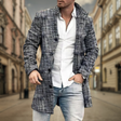 Men's Wool Trench Coat Stand Collar