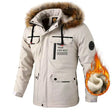 Men's Parka Jacket Faux Fur Hood