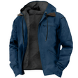 Men's Fleece Lined Hooded Jacket Zip Front