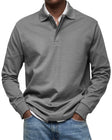 Men's Long Sleeve Polo Shirt Classic Fit
