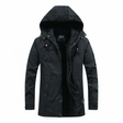 Men's Fleece-Lined Parka Jacket Hooded